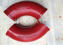 الصب الخرساني المرفق بوم بوم أنبوب ثني مقاوم DN125 R190.5 90 °