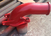 putzmeister مفصل الكوع DN180/150 90 ° بدون ثقب
